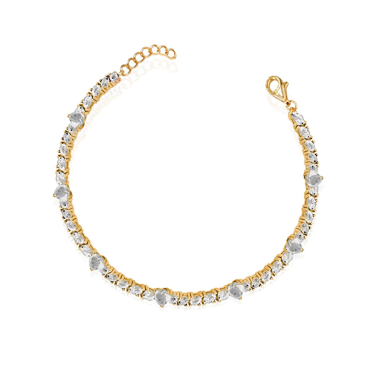 Hearts tennis bracelet