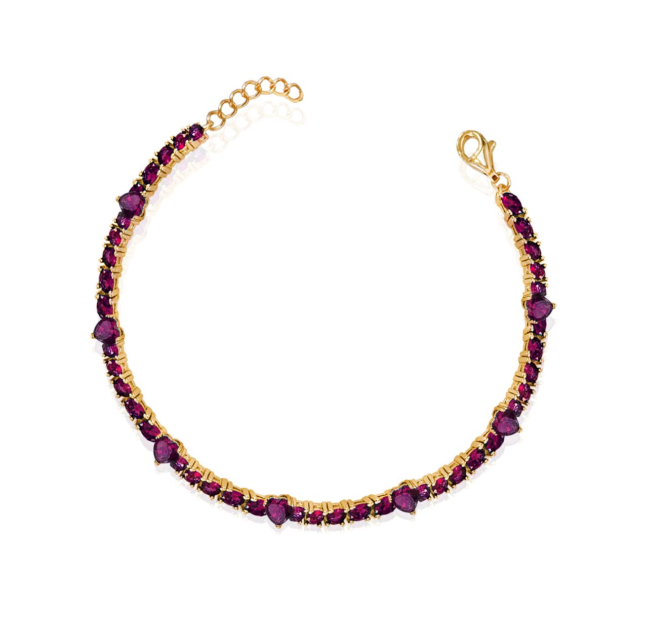 Hearts tennis bracelet