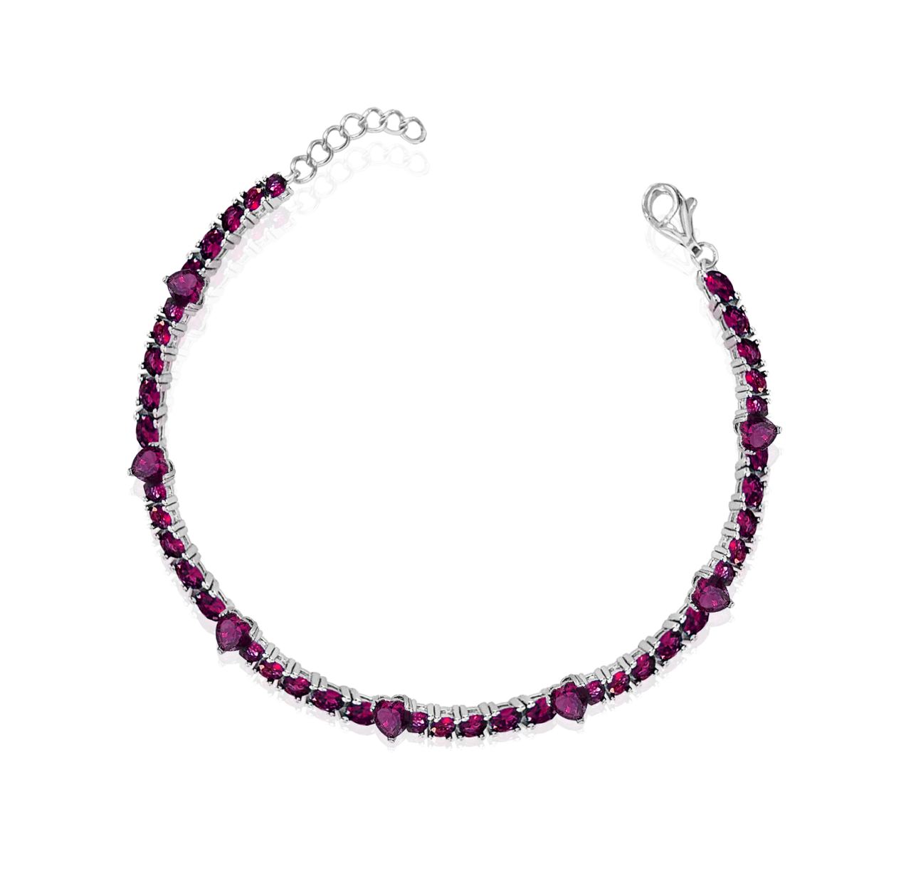 Hearts tennis bracelet