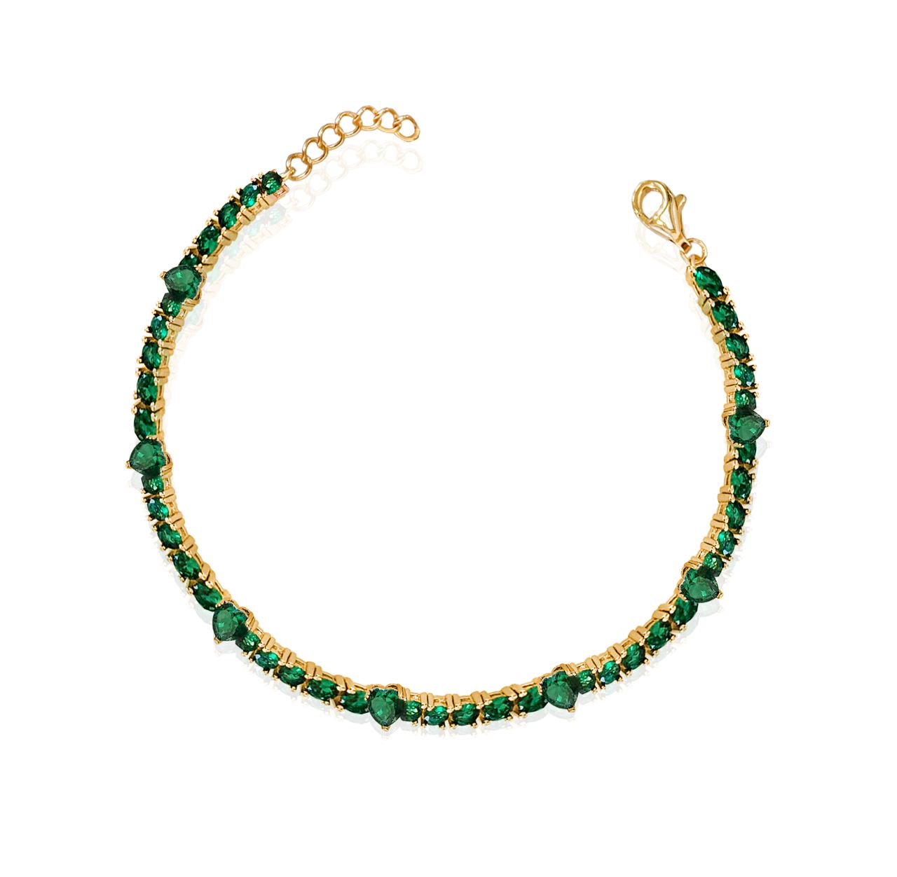 Hearts tennis bracelet