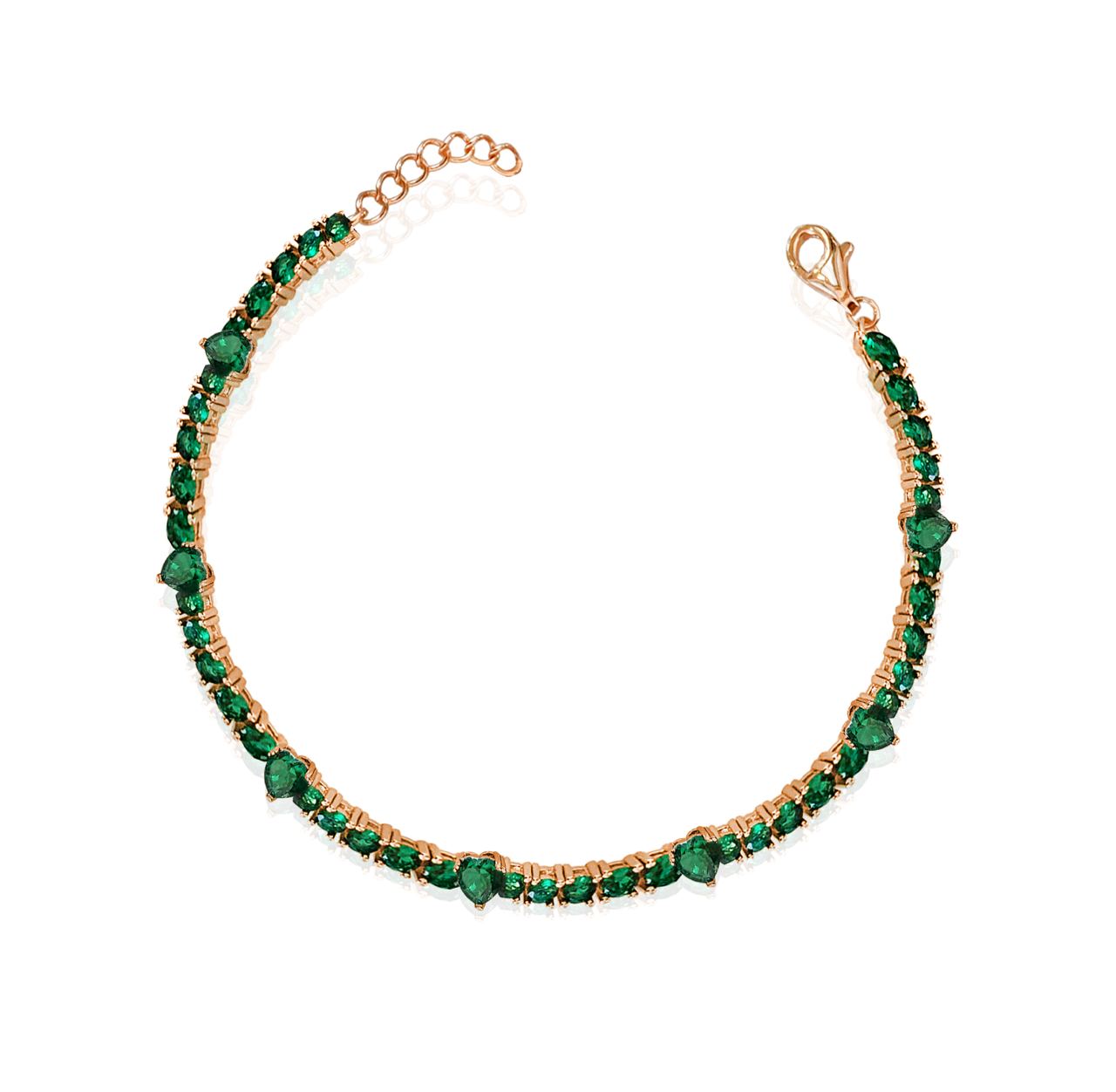 Hearts tennis bracelet