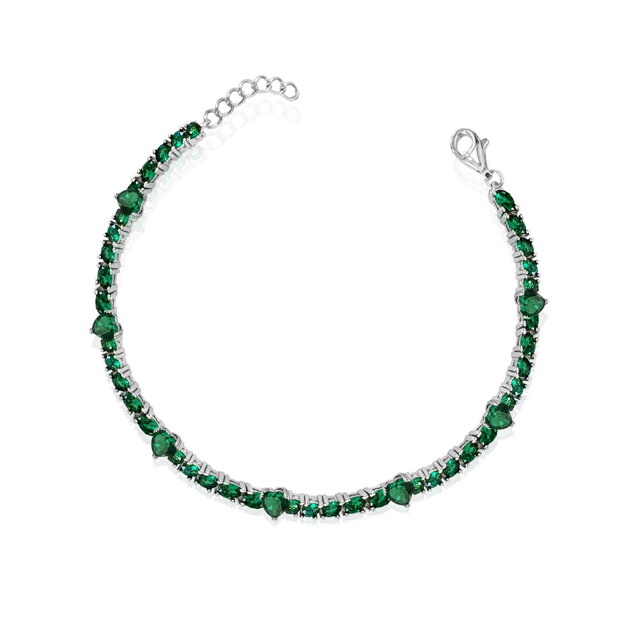 Hearts tennis bracelet