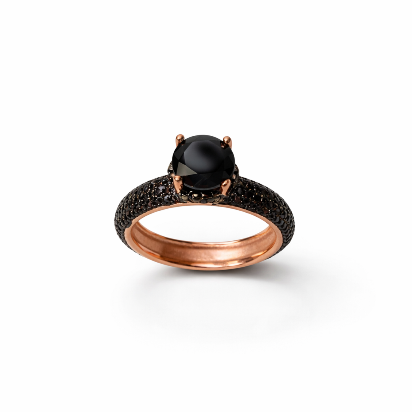 Anello Solitario PavèPop