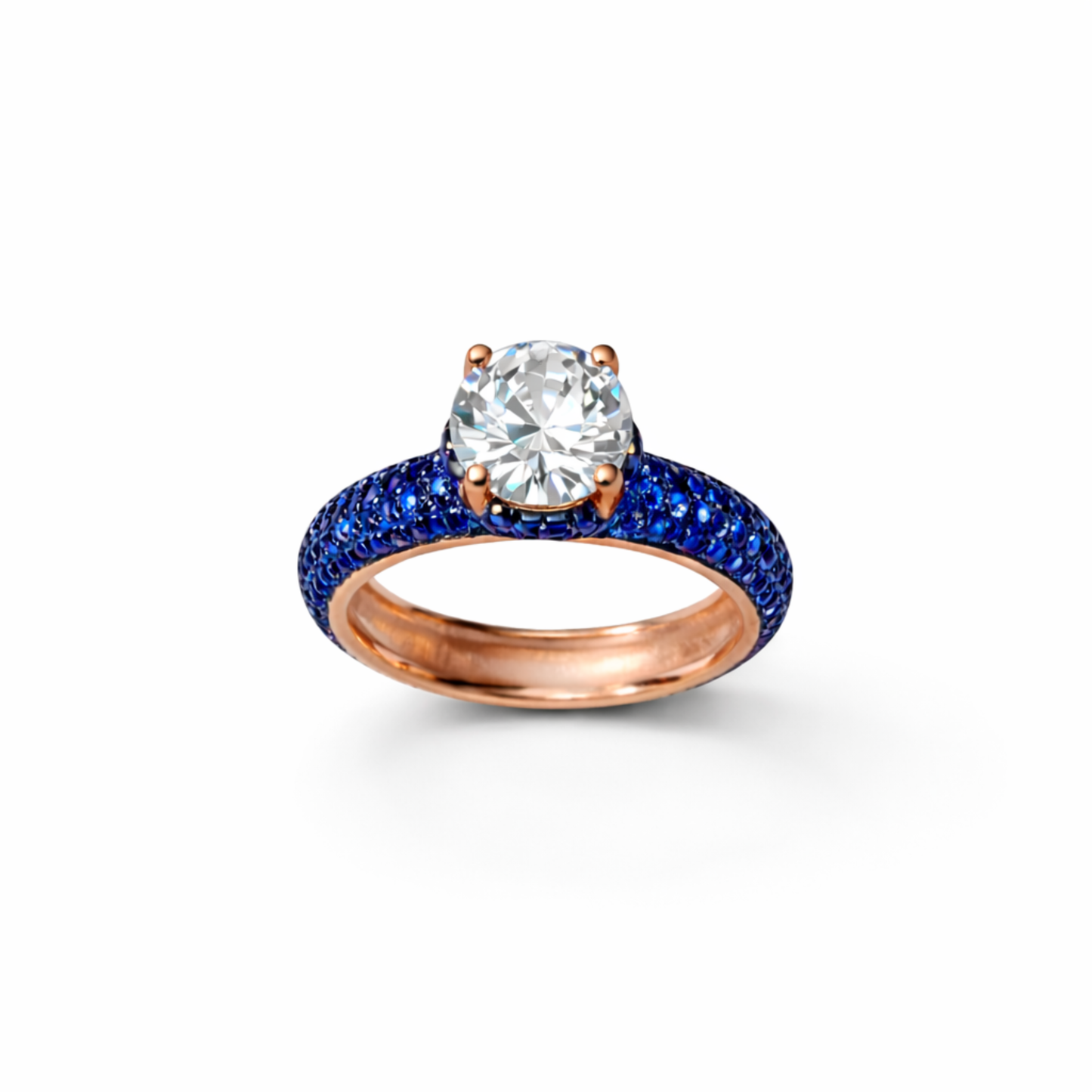 Anello Solitario PavèPop