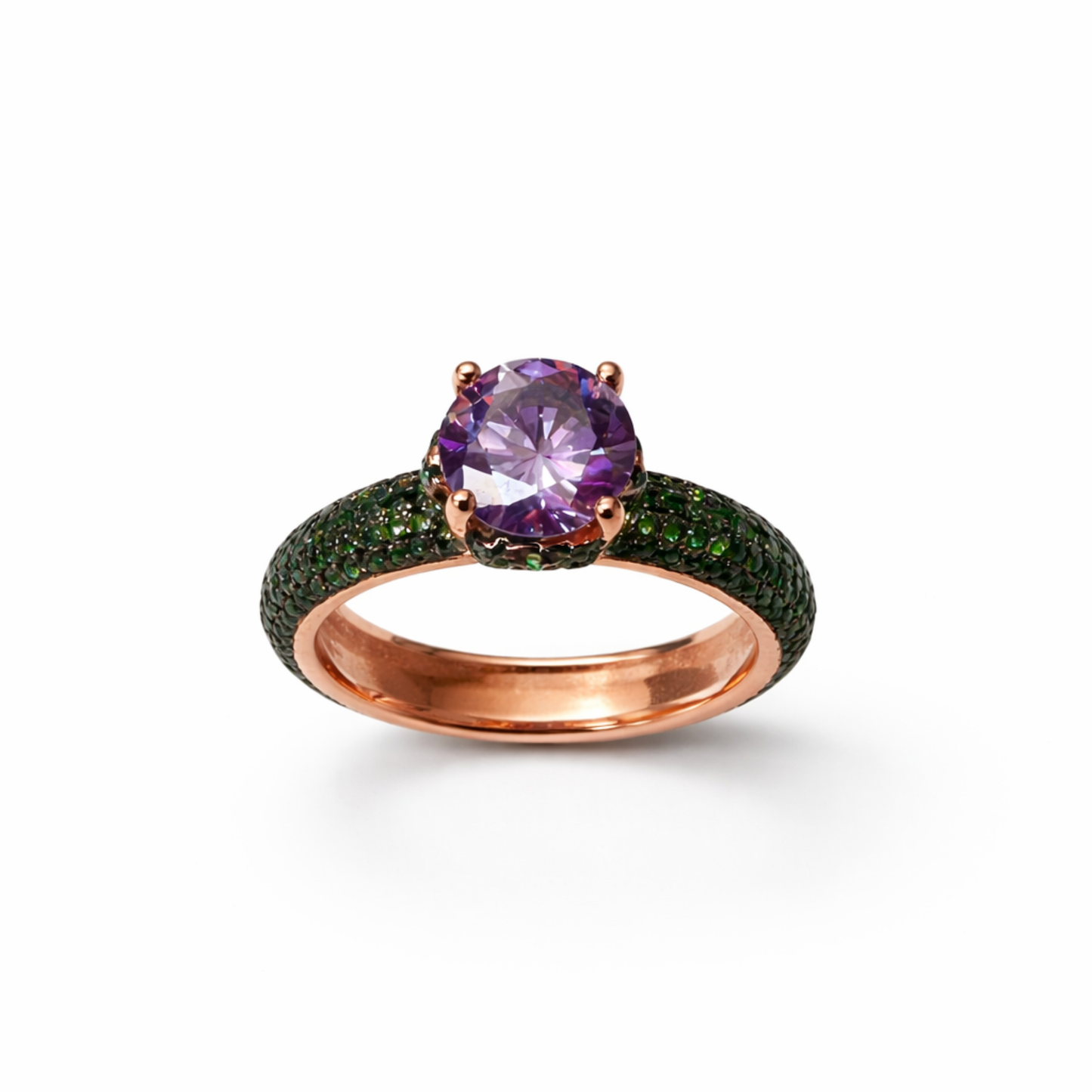 Anello Solitario PavèPop