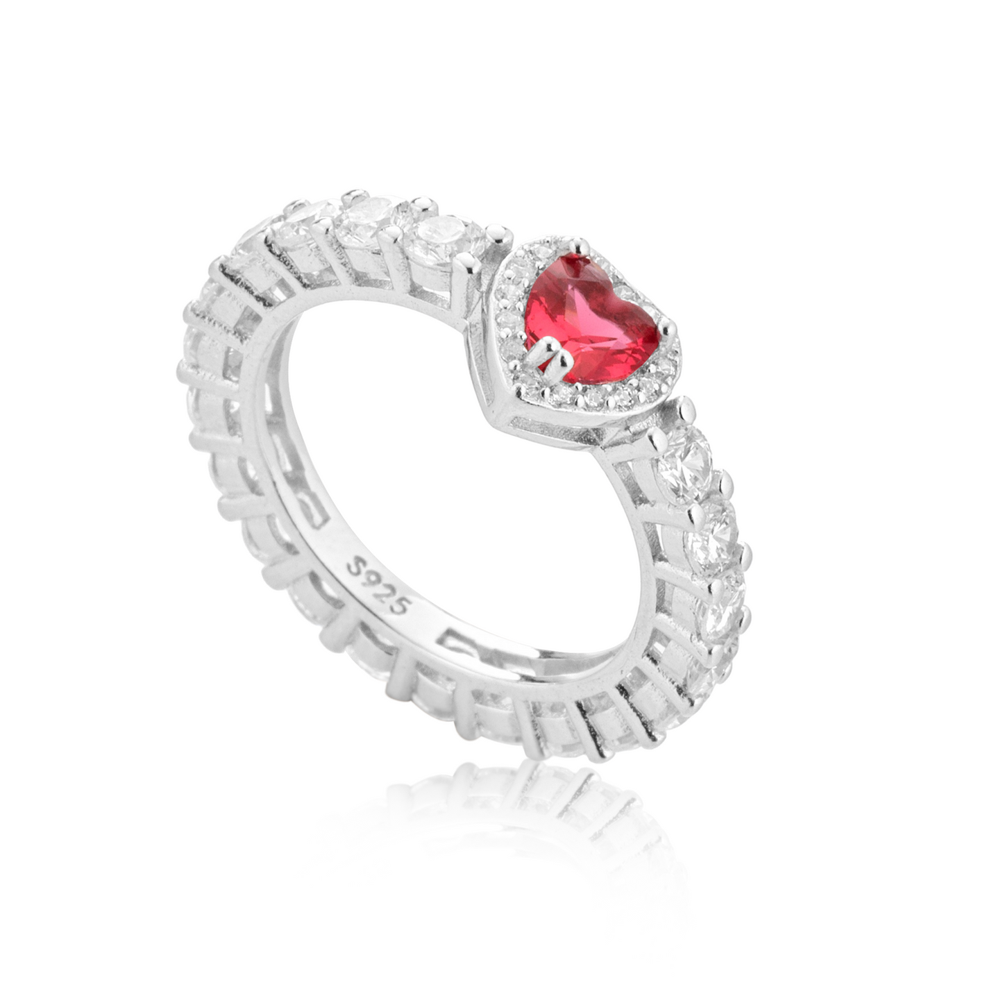 Heart tennis ring