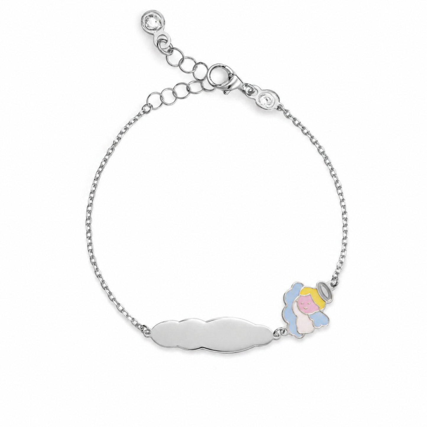 Bracciale Angioletto con targhetta