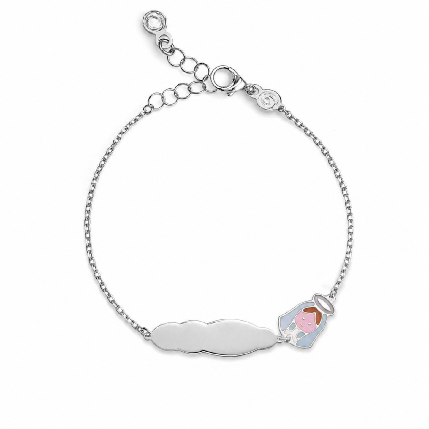 Bracciale Madonnina con targhetta