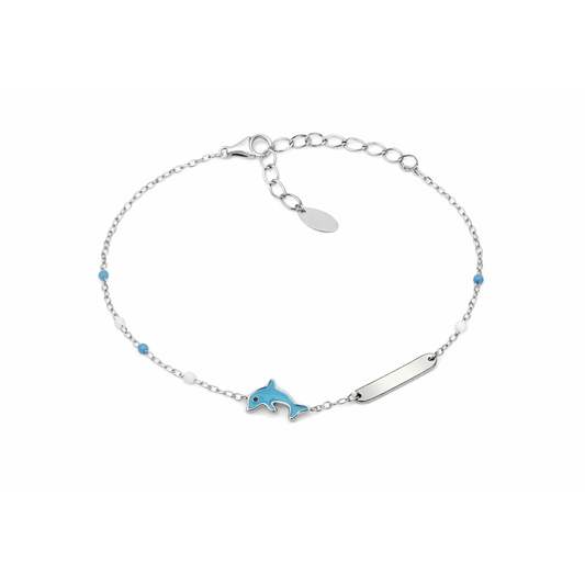Bracciale Delfino con Targhetta