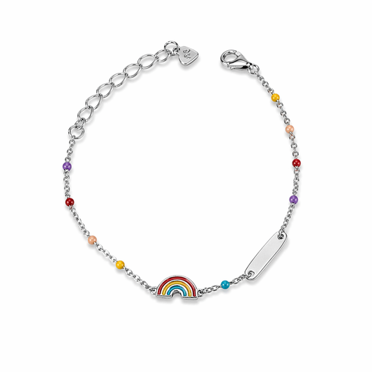 Bracciale baby targa Arcobaleno