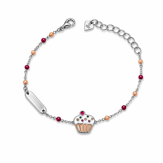 Bracciale baby targa Cupcake