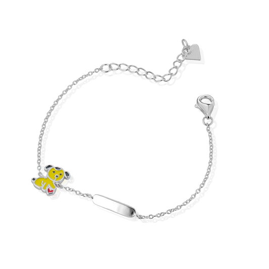 Bracciale baby targa con cane
