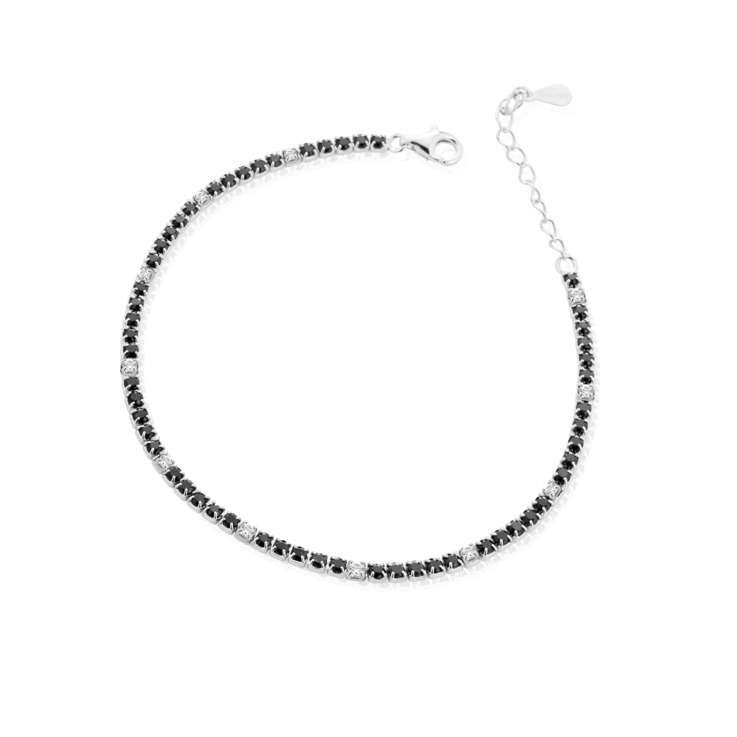 Bracciale tennis 2mm con estensione