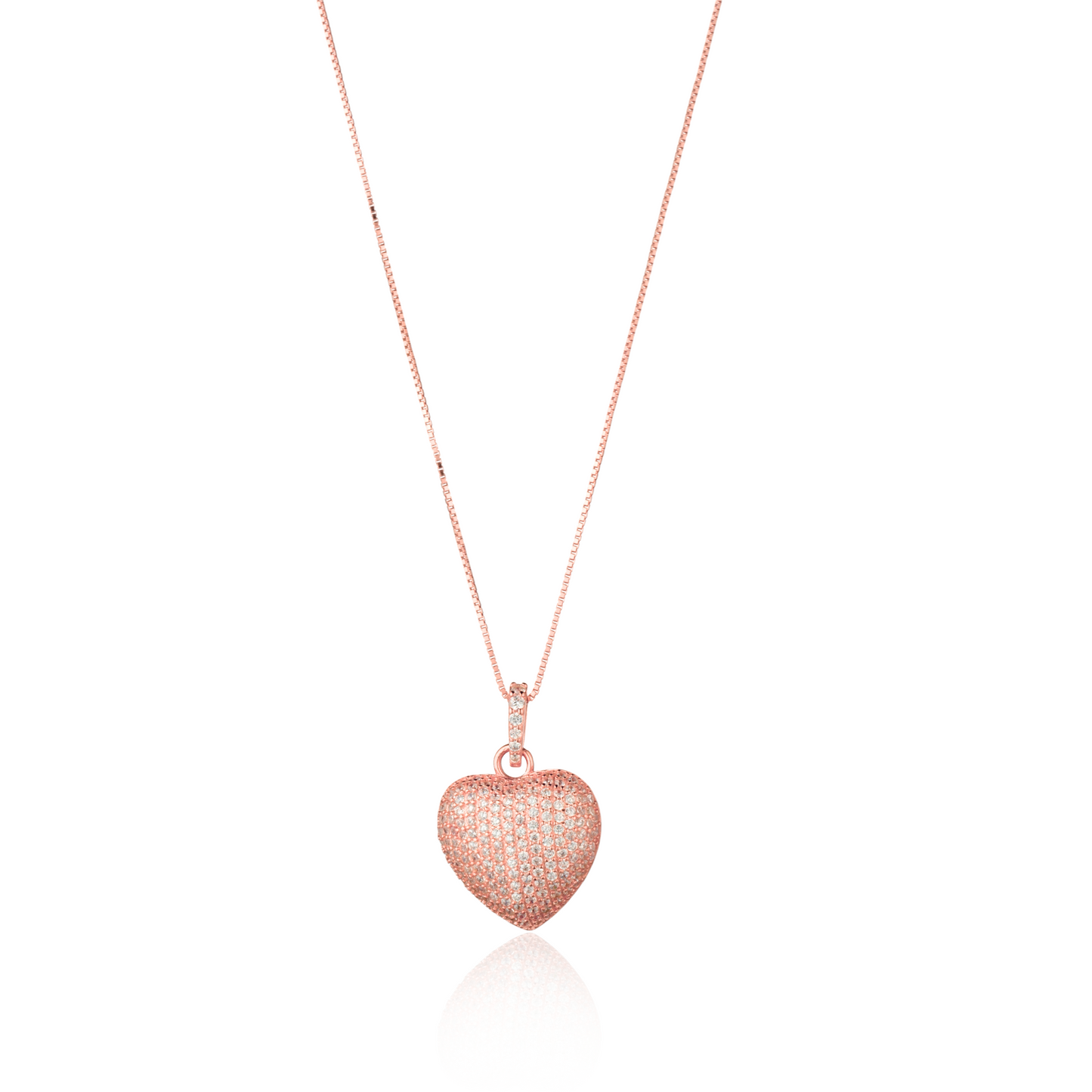 Collana Amour Pavè 2 cm