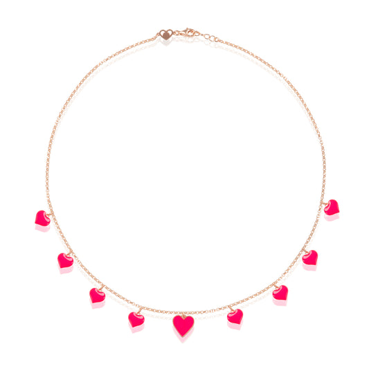 NeonFull Heart Choker