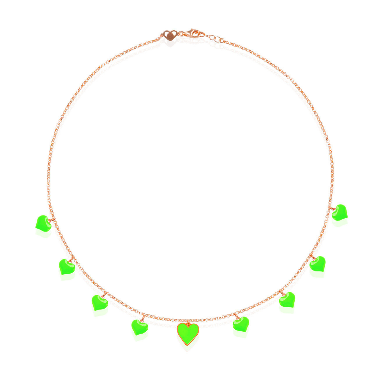 NeonFull Heart Choker