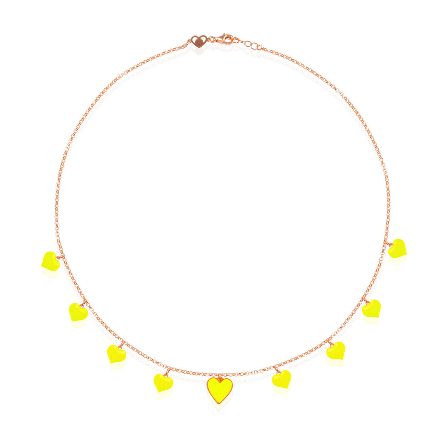 NeonFull Heart Choker