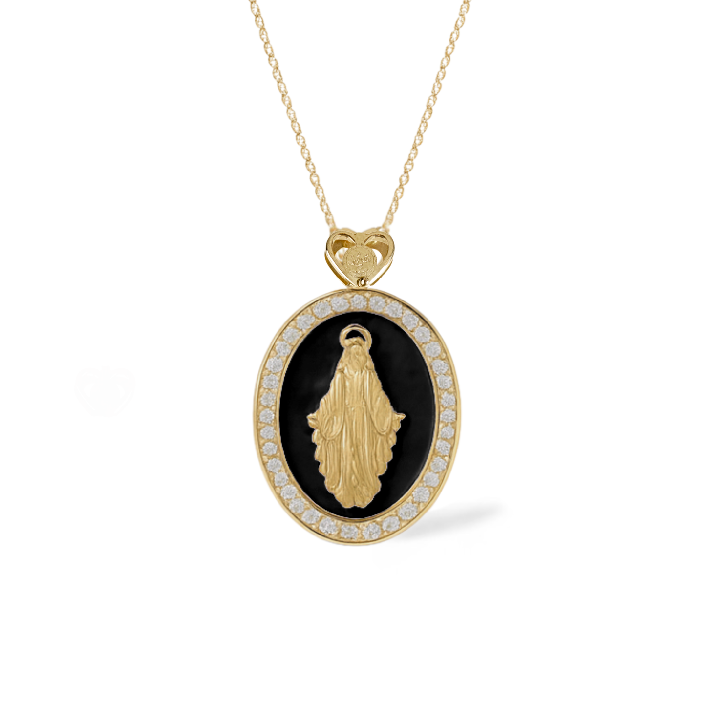 Collana Madonna Smaltata 3 misura