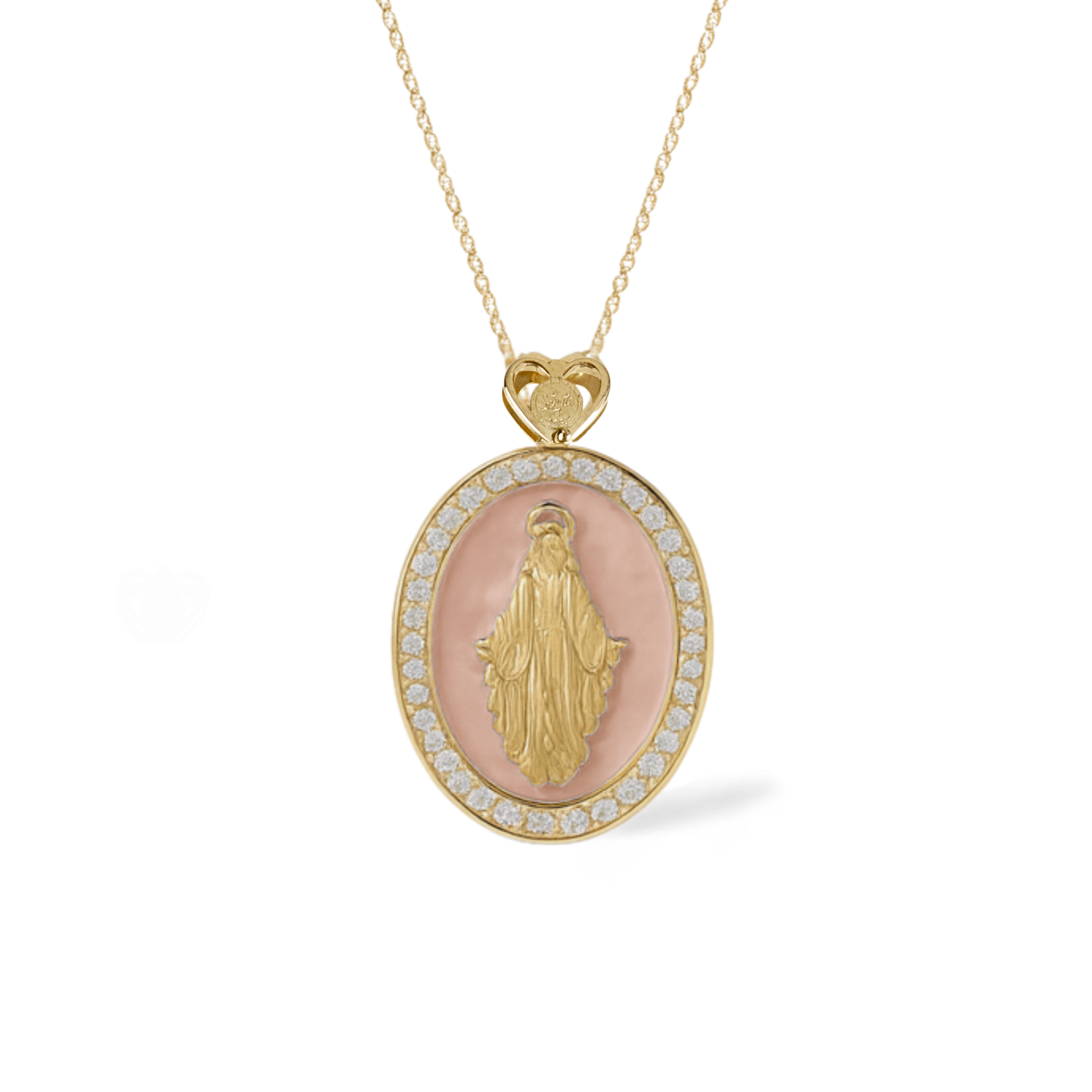 Collana Madonna Smaltata 3 misura