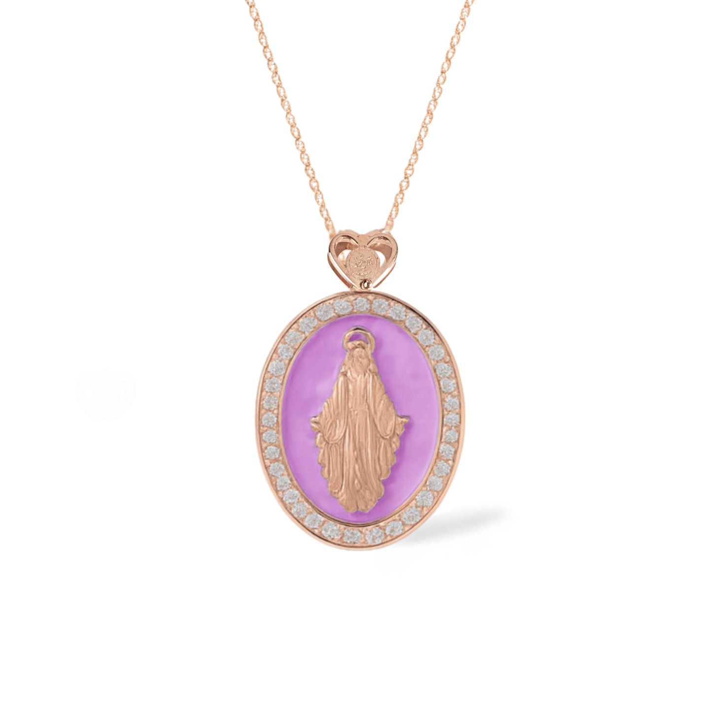 Collana Madonna Smaltata 3 misura