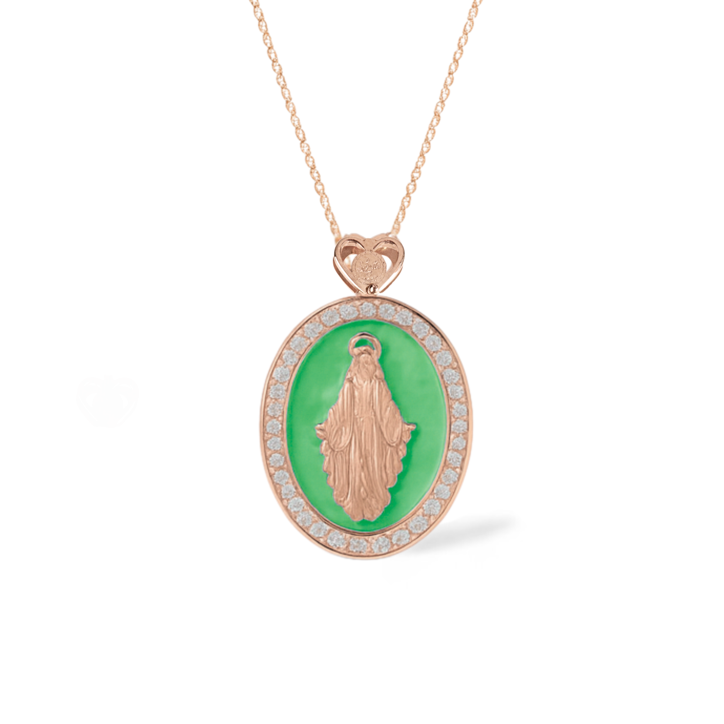 Collana Madonna Smaltata 3 misura