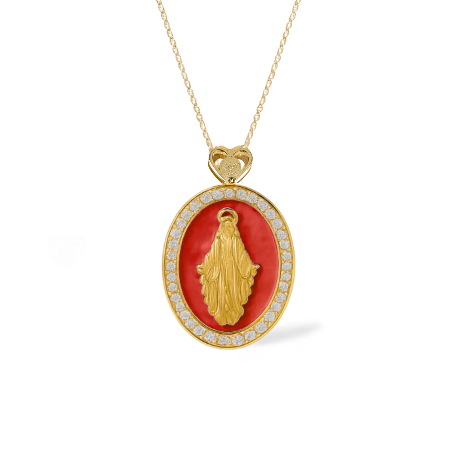 Collana Madonna Smaltata 3 misura