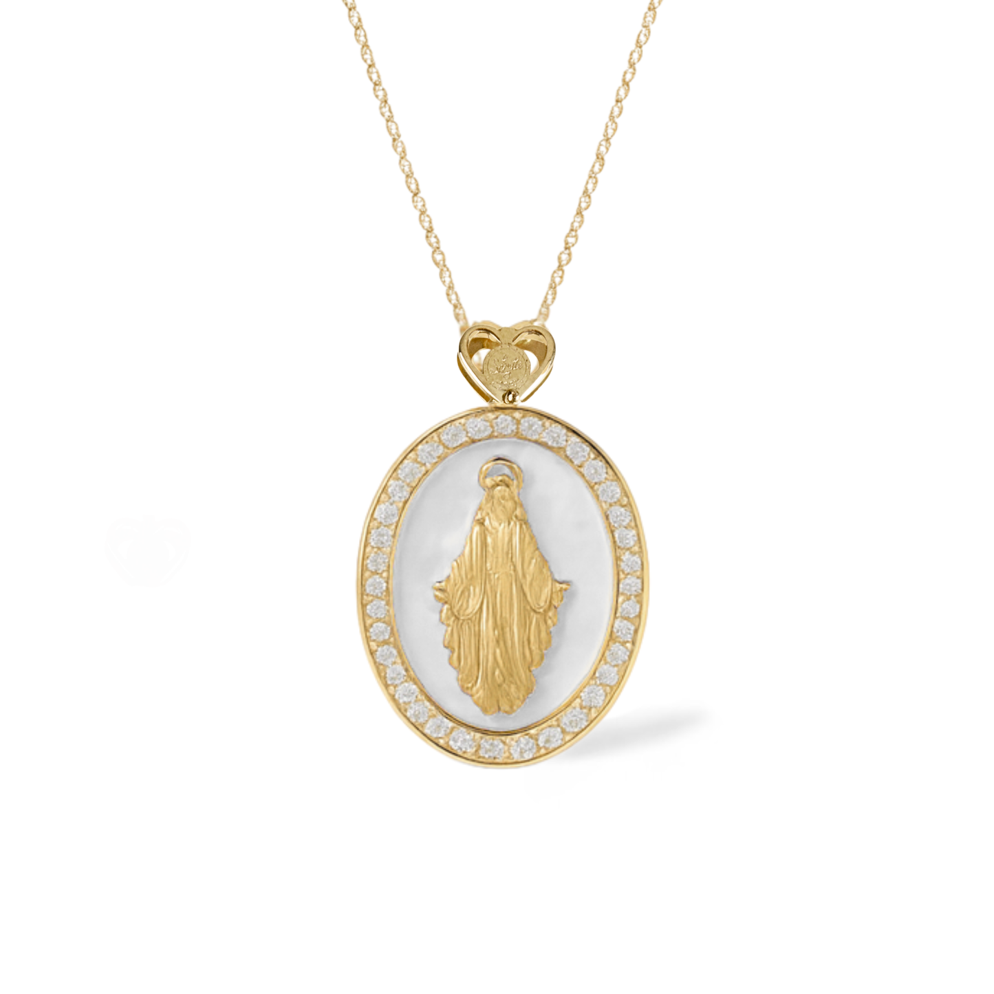 Collana Madonna Smaltata 3 misura