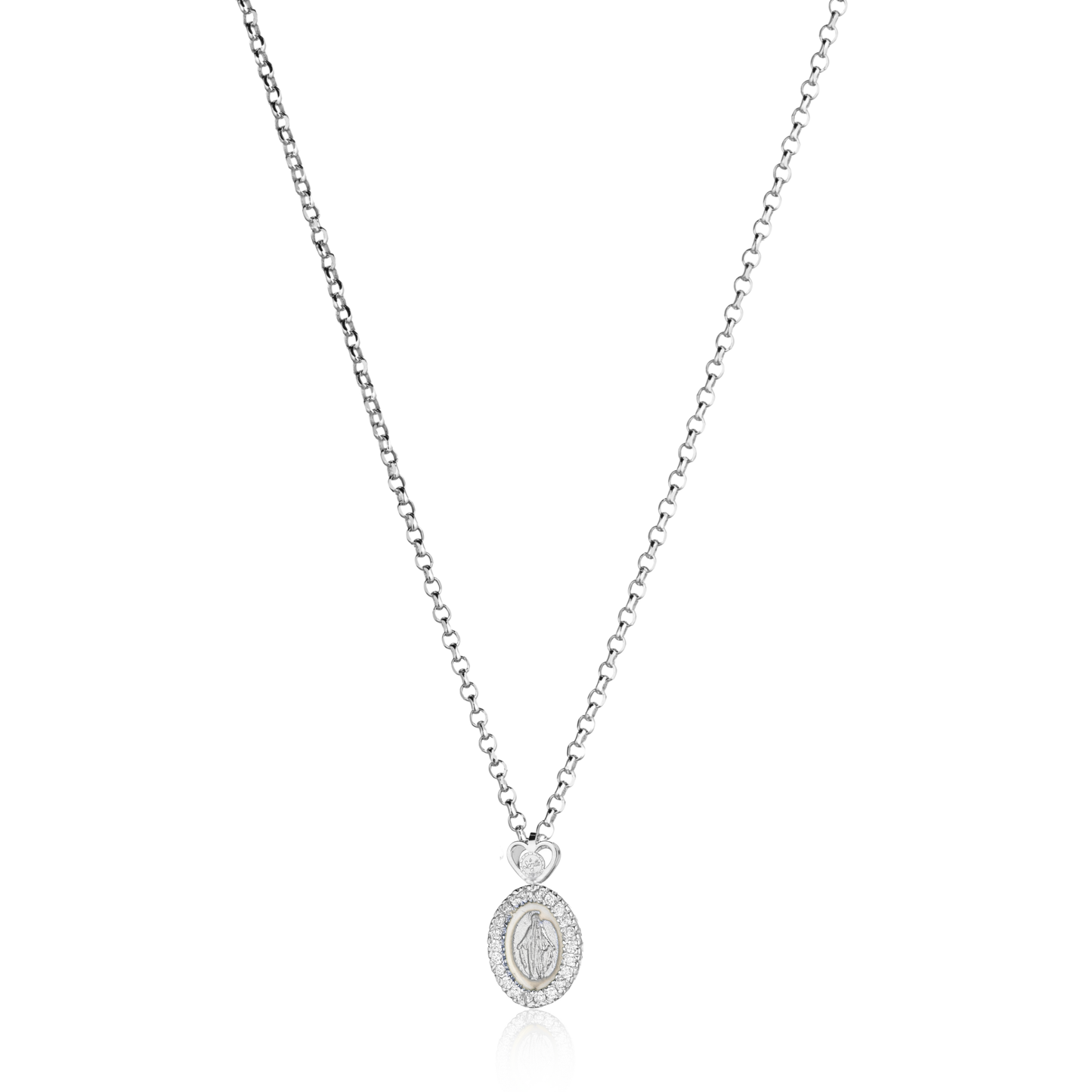 Collana Madonna Miracolosa Smaltata 1 Misura