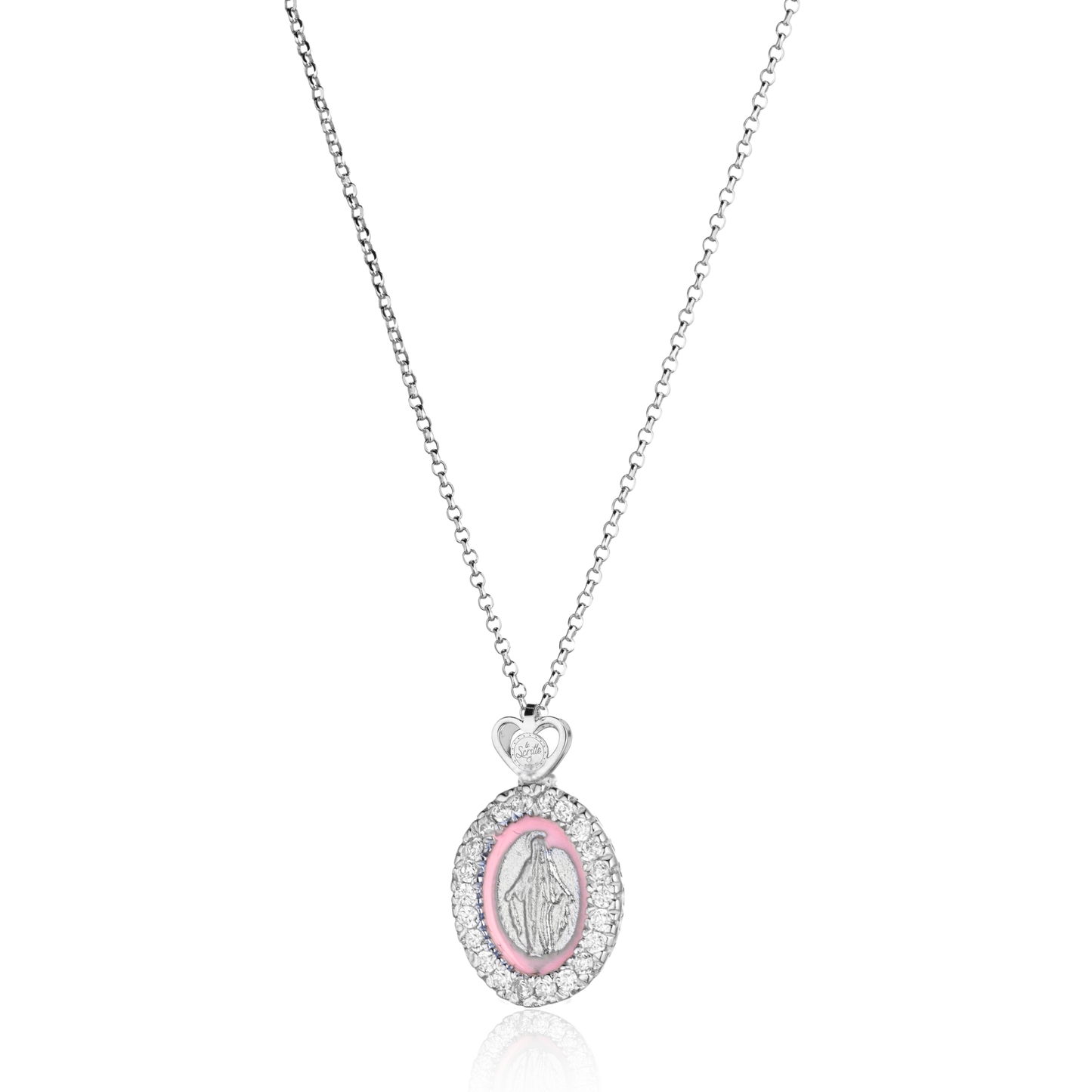 Collana Madonna Miracolosa Smaltata 4 Misura