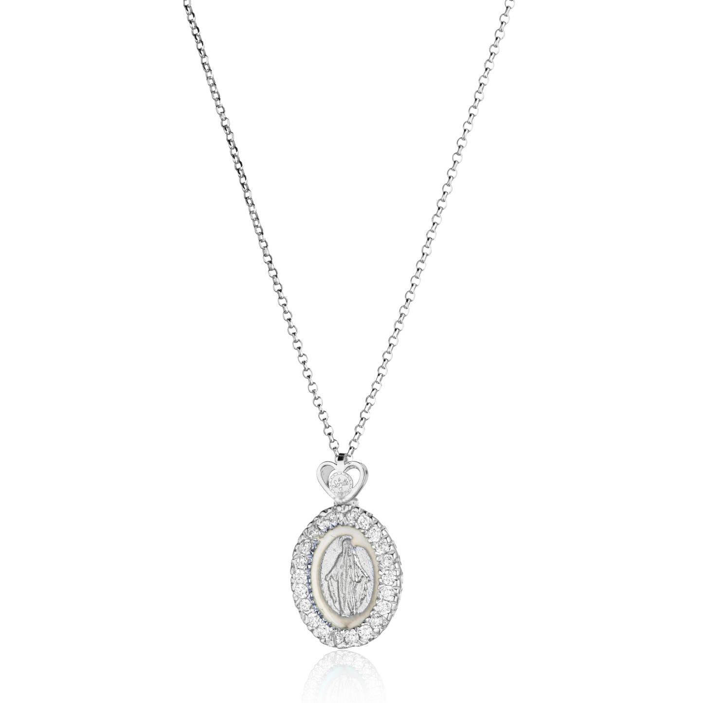 Collana Madonna Miracolosa Smaltata 4 Misura