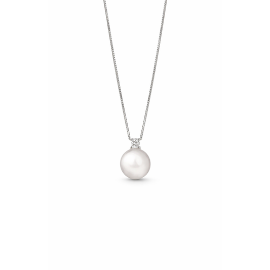 Collana Perla 5 mm e Swarovski