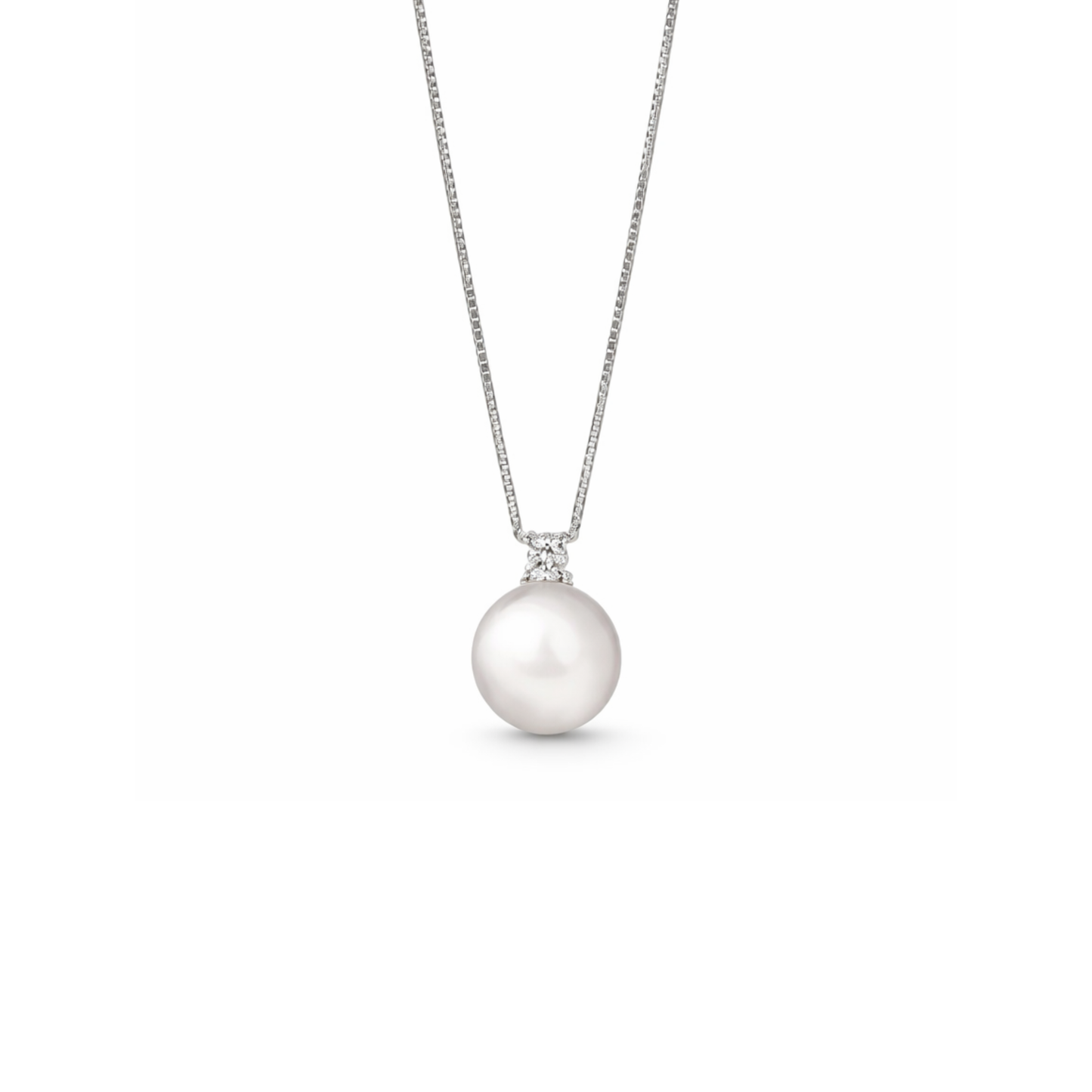 Collana Perla 8 mm e Swarovski