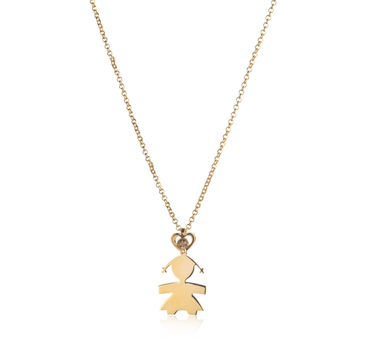 Collana bimba una lastra 2,5 cm
