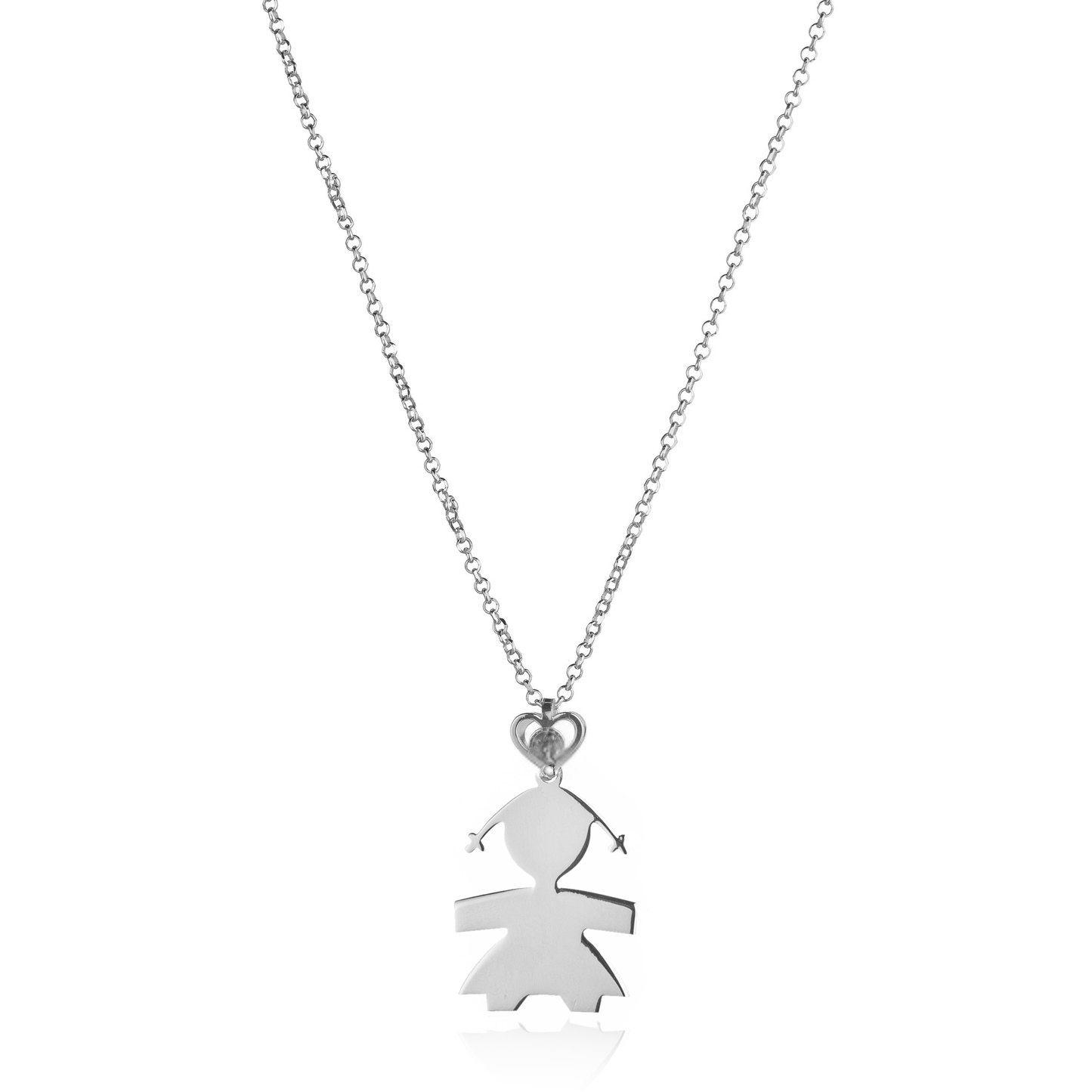 Collana bimba una lastra 3 cm