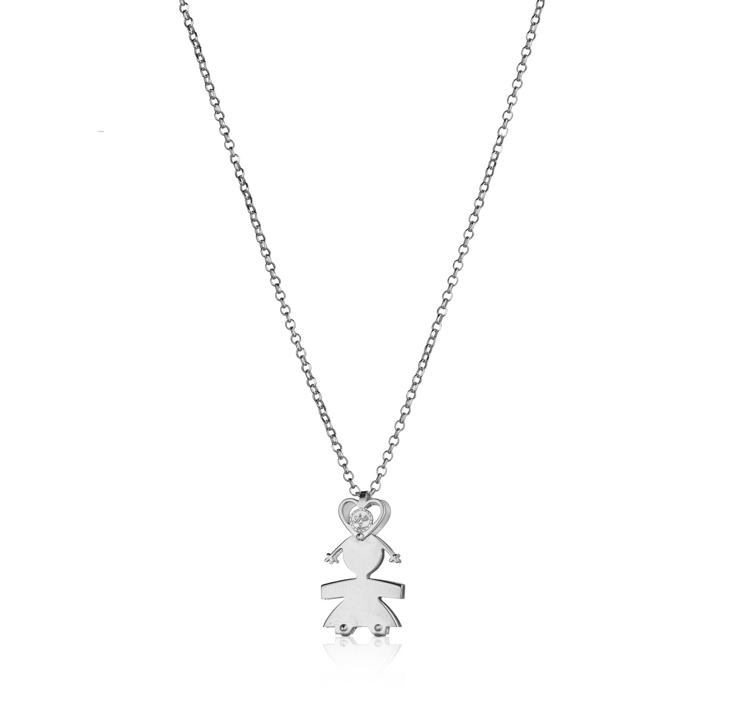 Collana bimba due lastre 2 cm