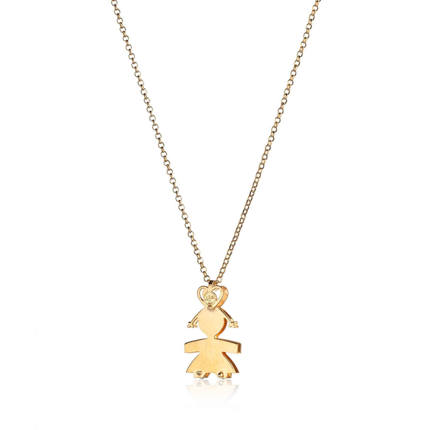Collana bimba due lastre 2,5 cm