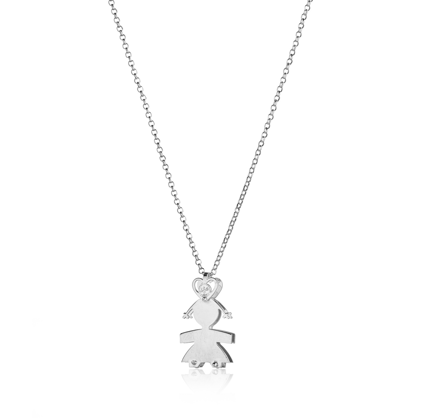 Collana bimba due lastre 2,5 cm