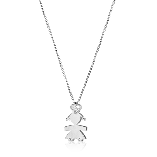 Collana bimba due lastre 3 cm