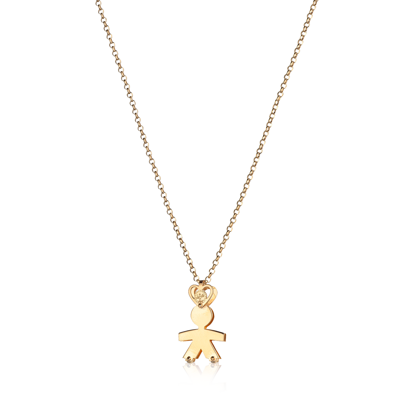 Collana bimbo due lastre 2 cm