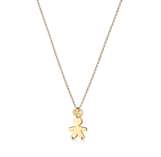 Collana bimbo due lastre 2 cm