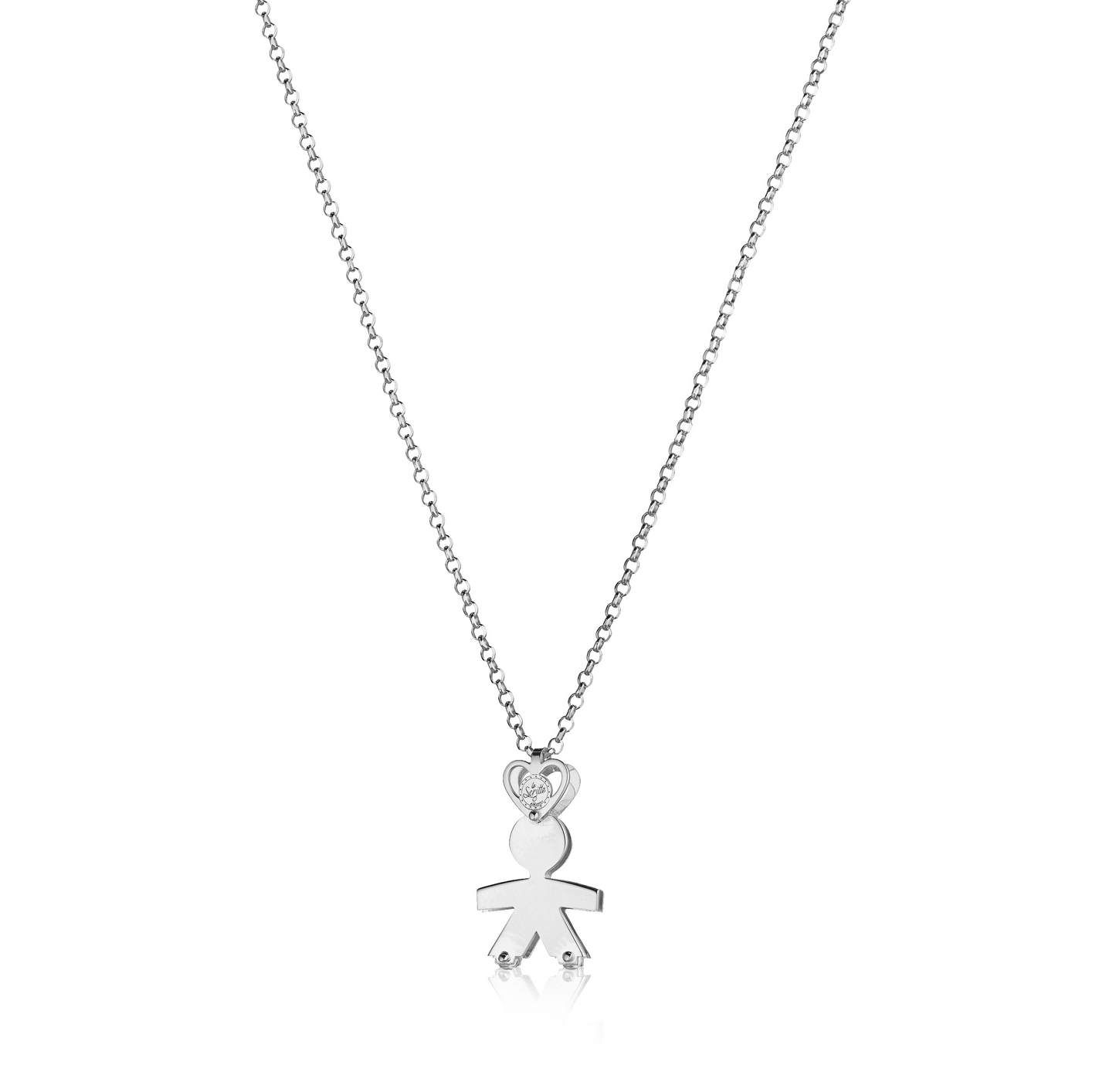 Collana bimbo due lastre 2 cm