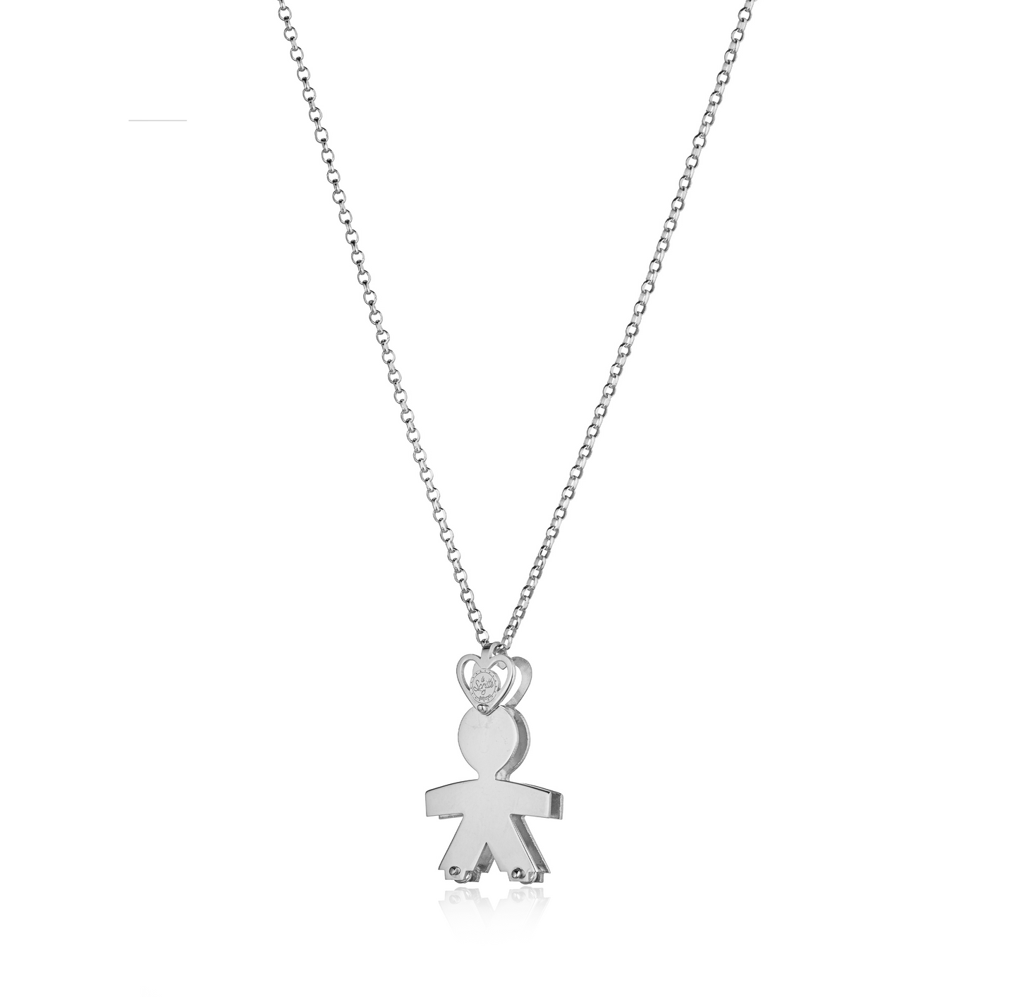 Collana bimbo due lastre 2,5 cm