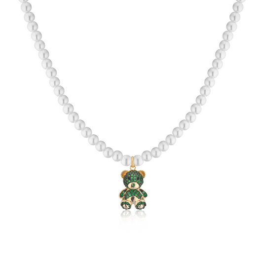 Collana di perle con Teddy