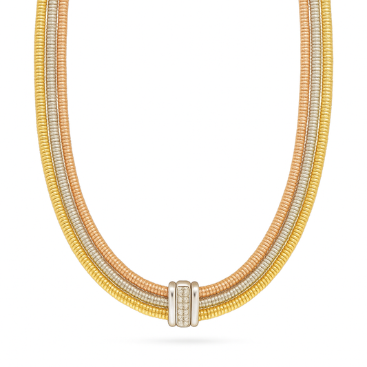 Collana Tre fili Tubogas