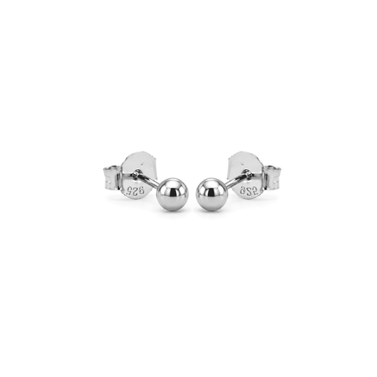 Orecchino sfera argento 0,8