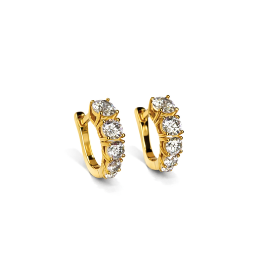 Orecchini Cerchio e Swarovski