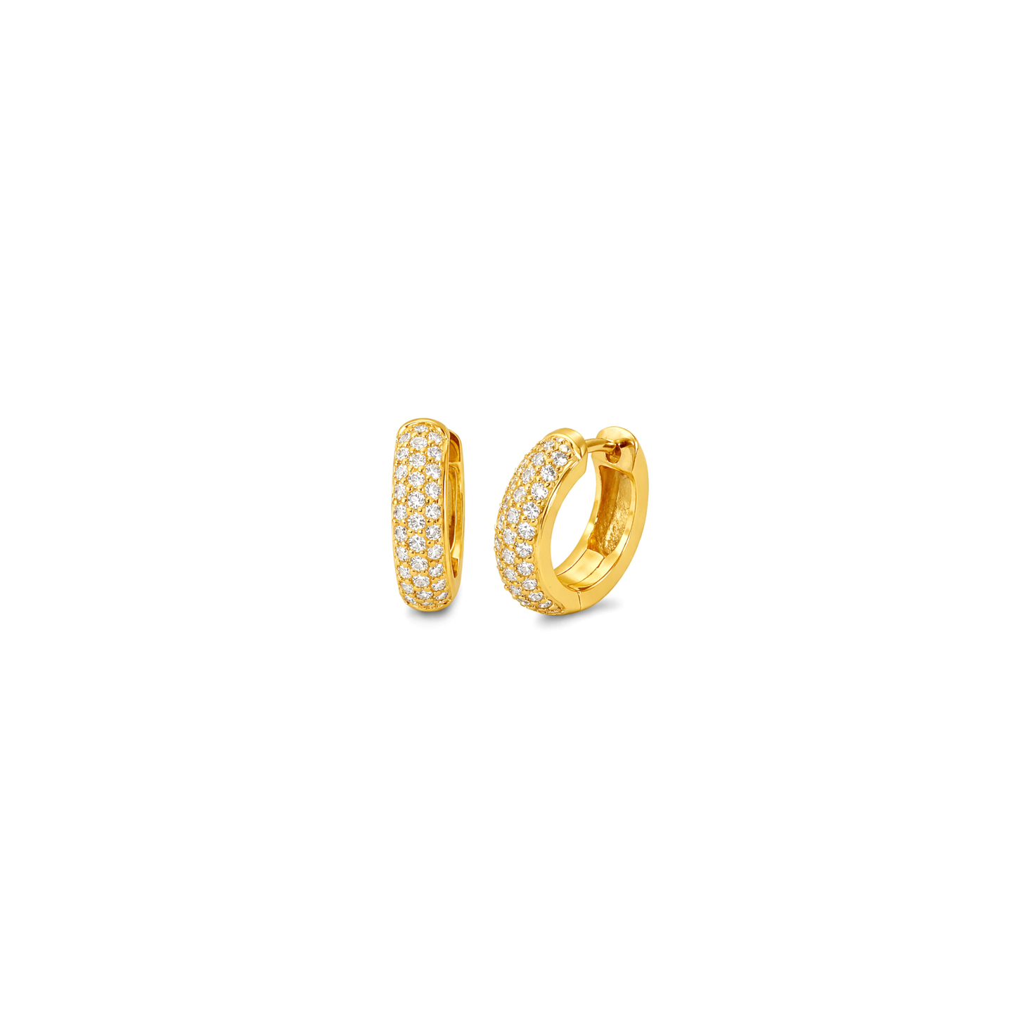 Orecchini Cerchio e Swarovski 0,9cm