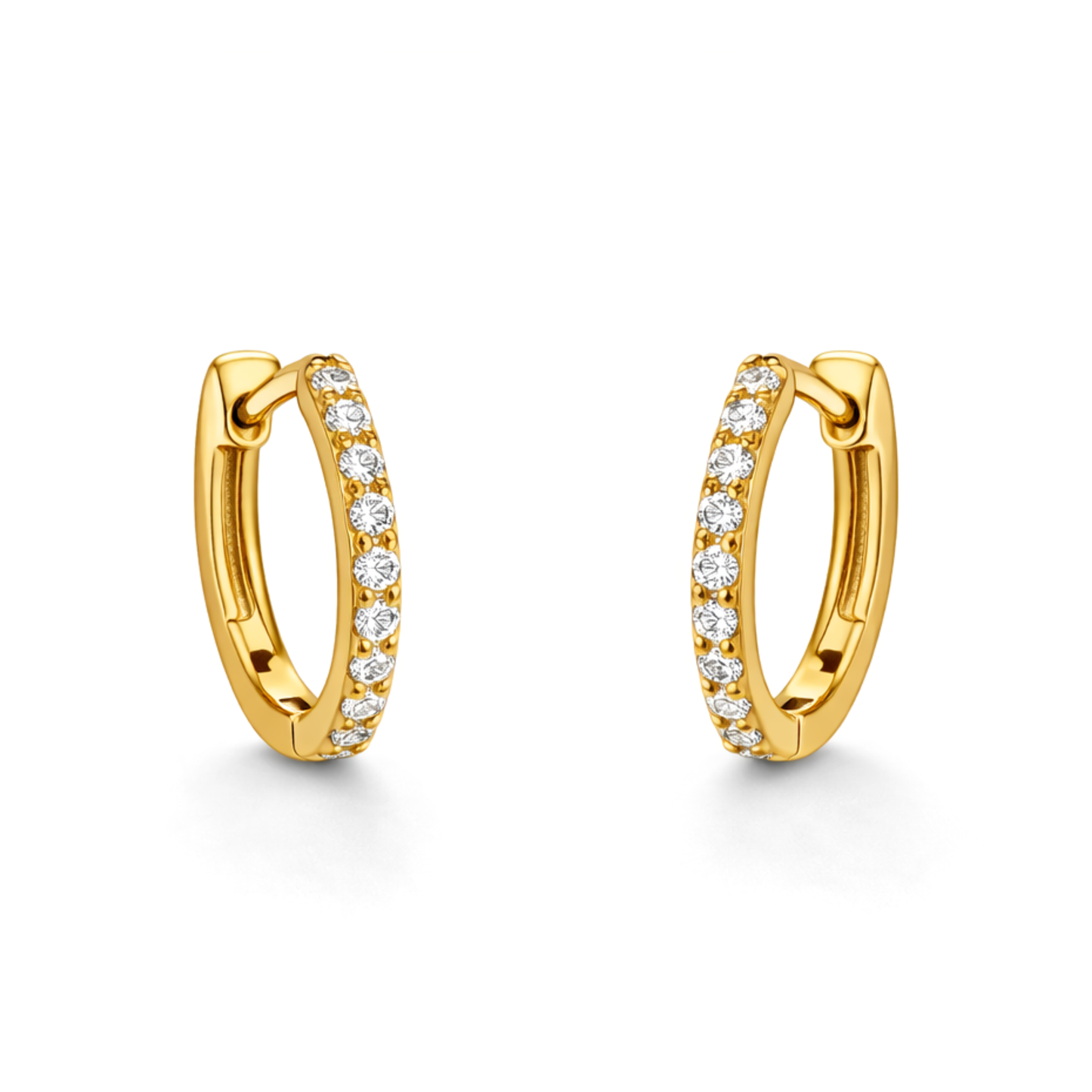 Orecchini Cerchio e Swarovski 1,3 cm