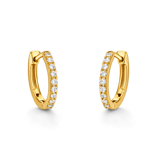 Orecchini Cerchio e Swarovski 1,3 cm