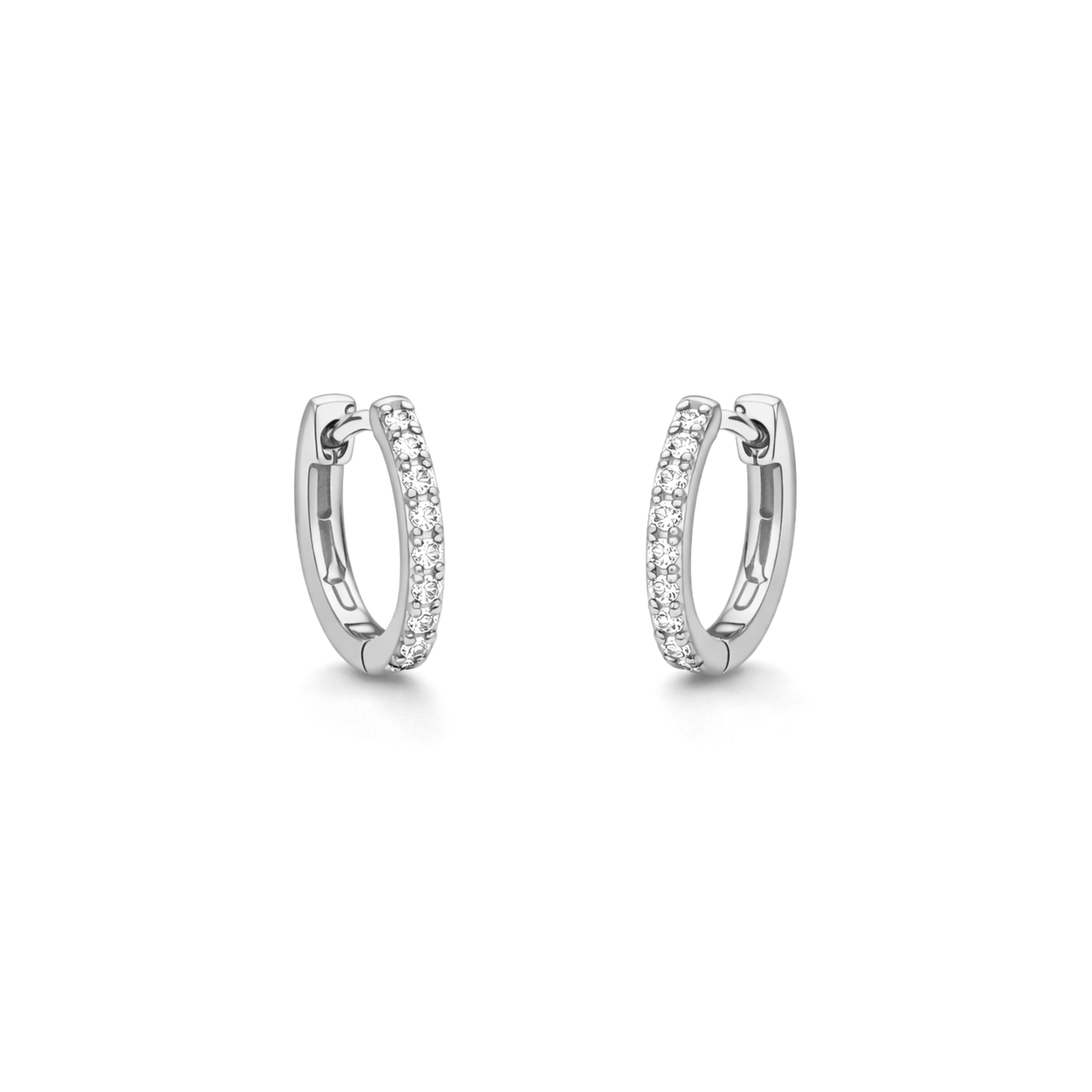 Orecchini Cerchio e Swarovski 1 cm